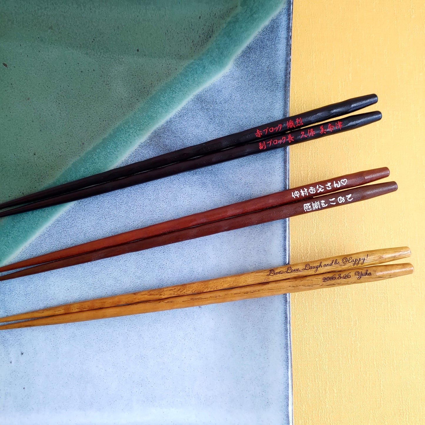 Mahana Japanese chopsticks black natural brown - SINGLE PAIR